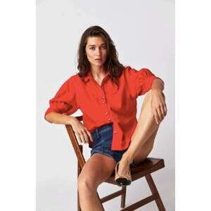 Free People We The Free Ellie Solid Top in High Risk Size Small casual comfort